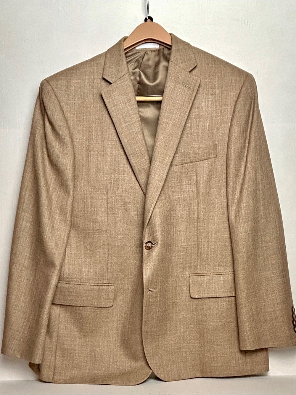 Ralph Lauren Beige/Tan Linen-Blend Sport Coat 44R Made in Vietnam - Picture 2 of 4
